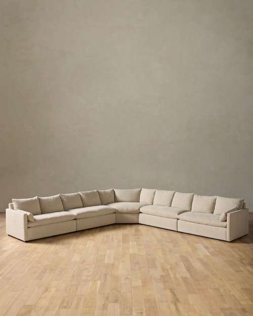 Leighton Track Arm 5-Piece Grand Wedge Sectional